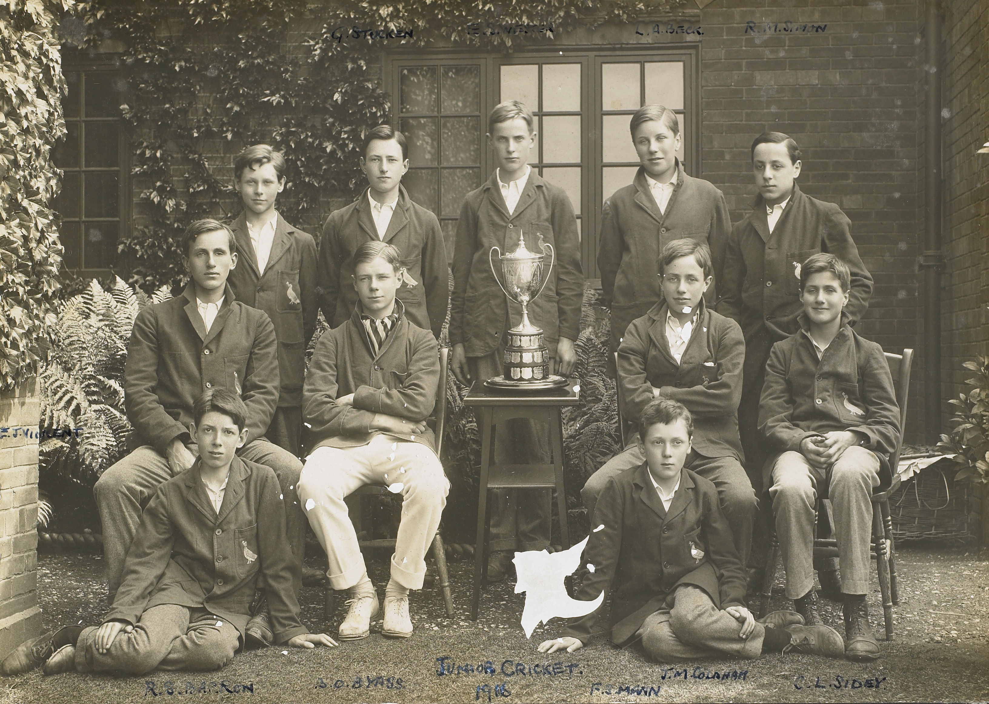New House Junior Cricket 1916